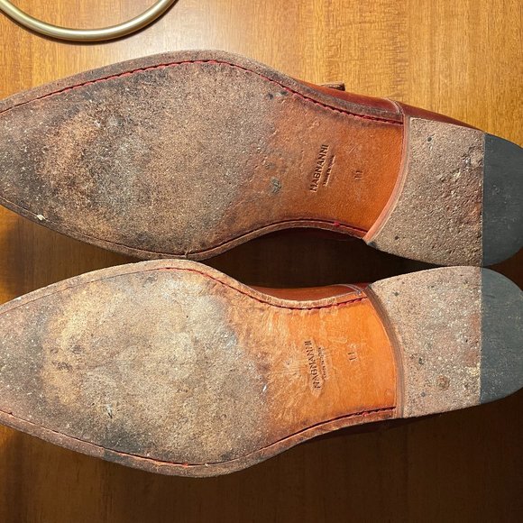 Magnanni Men's Manning monk strap dress shoes (cognac color/size 11 US) - Picture 3 of 16